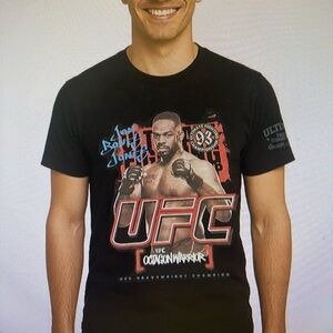 NWT UFC Champion Jon Jones Black Graphic Short-Sleeve Men's T-Shirt